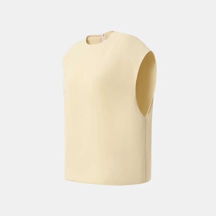 “Easy-Go Chic”  雪紡背心— 沙色