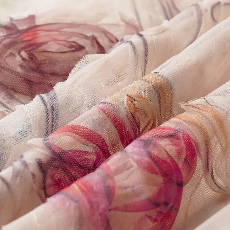 “Gallery Hours ” 義大利立體彩繪蕾絲細肩帶背心