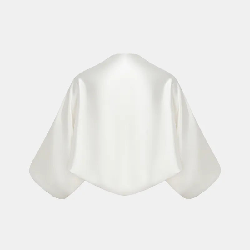 "Summer Diary" acetate shawl - white 