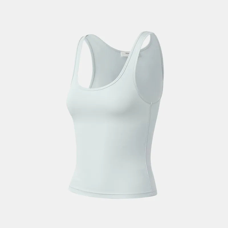 “精緻日常” 超柔莫代爾背心/直腿褲套裝— 天空藍