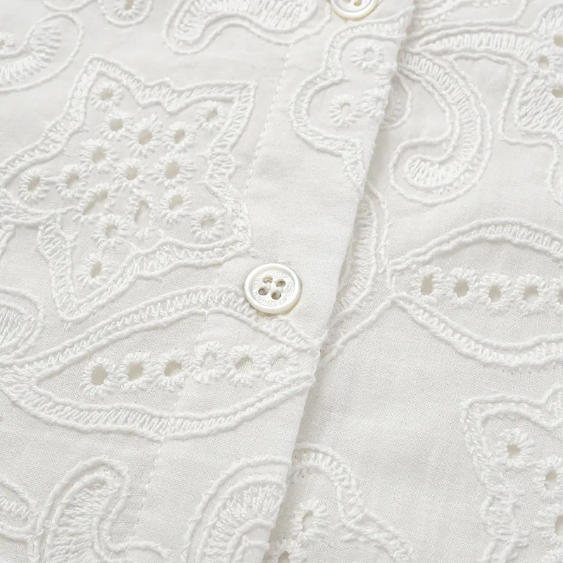 "Lazy and Pretty" Japanese 3D Lace Shirt 