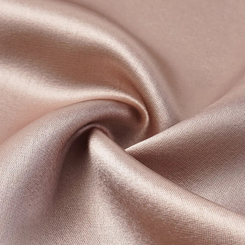 "Summer Diary" 醋酸盪領細肩帶背心—銅金