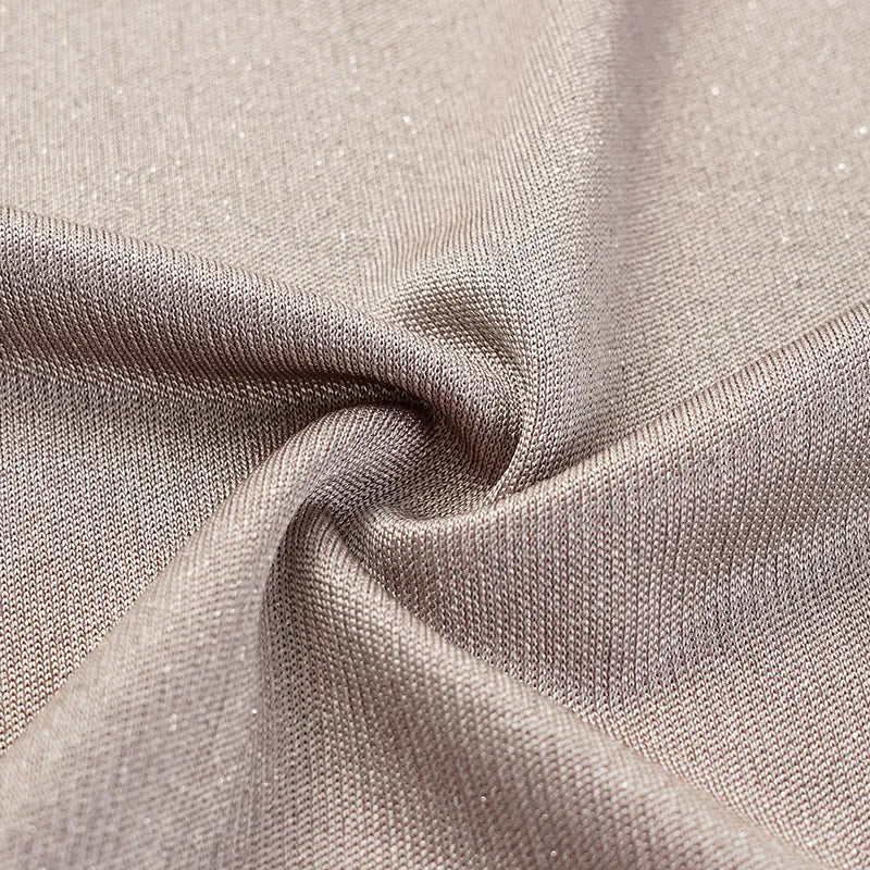 'Easy Go Chic' acetate jersey straight-leg trousers — Coffee 