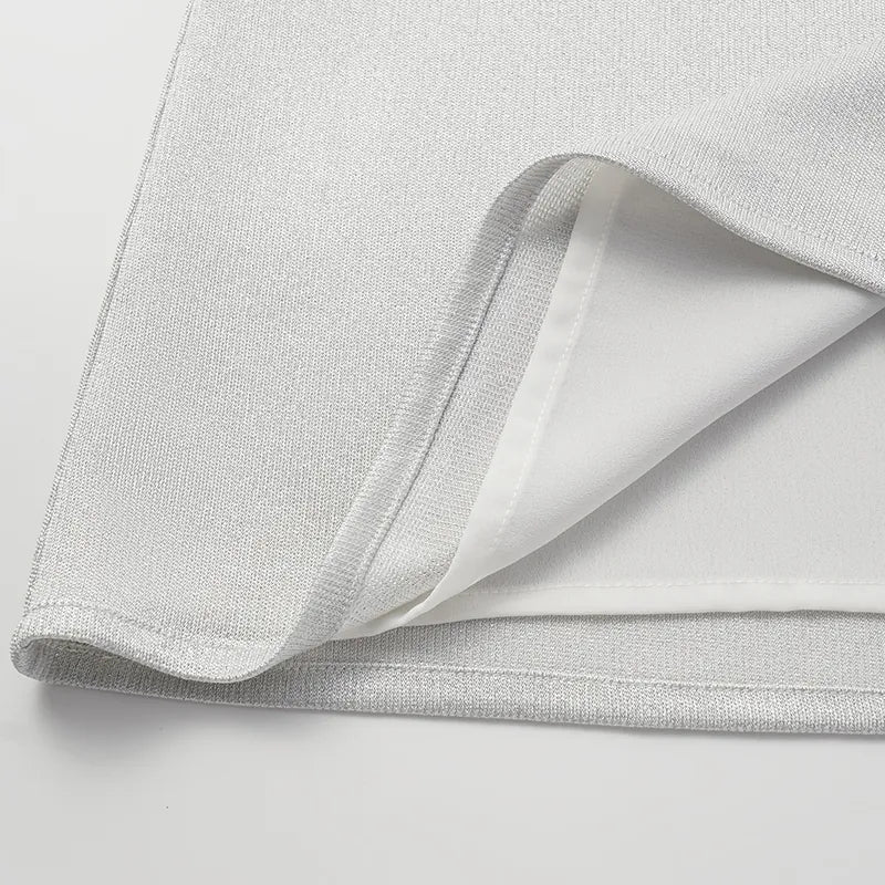 'Easy Go Chic' acetate vest — Silver 