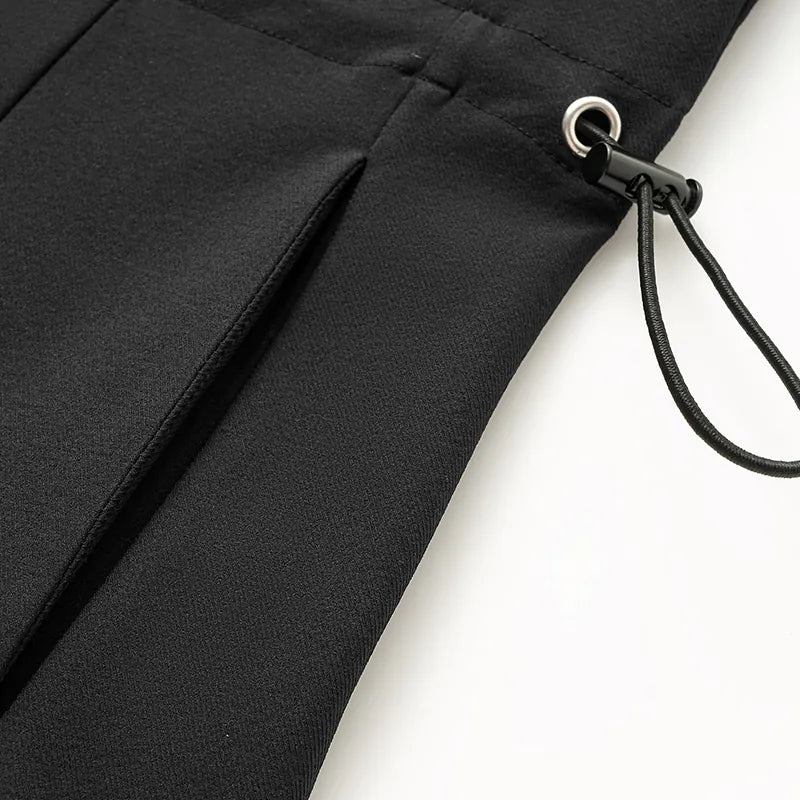 "Essential Golf Collection" High-Tech Sun Protection (UV 50+) Fabric Zipper Waist Vest - Black 