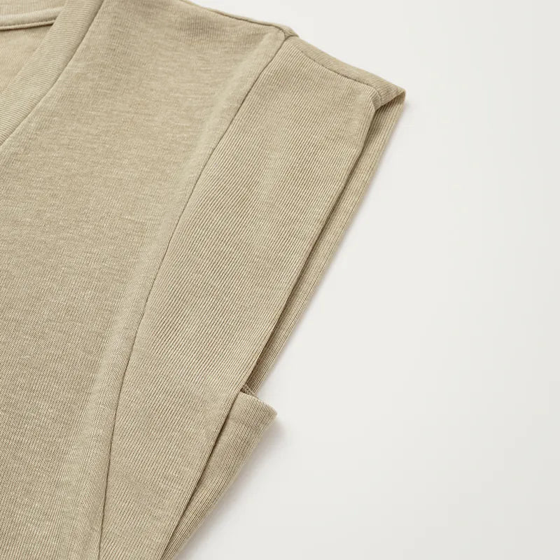 "Exquisite Daily" Modal Special Cut T-shirt - Khaki 