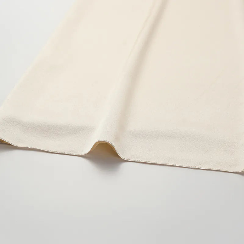 “茶宴” 100%真絲新中式旗袍洋裝 — 晨光白