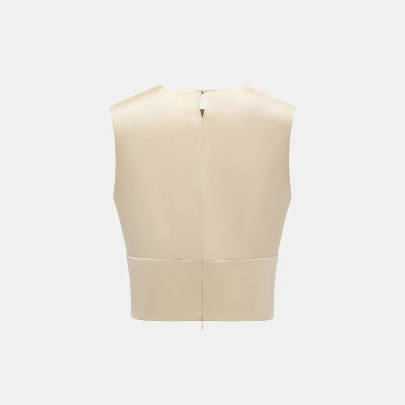 Silk 3D Cut Top - Matt Gold 