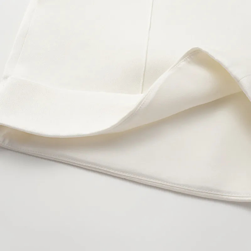 "British Elegance" Pressed Shorts - White 