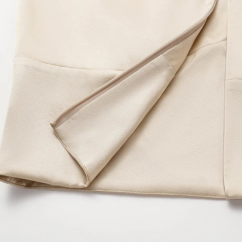 Silk 3D Cut Top - Matt Gold 