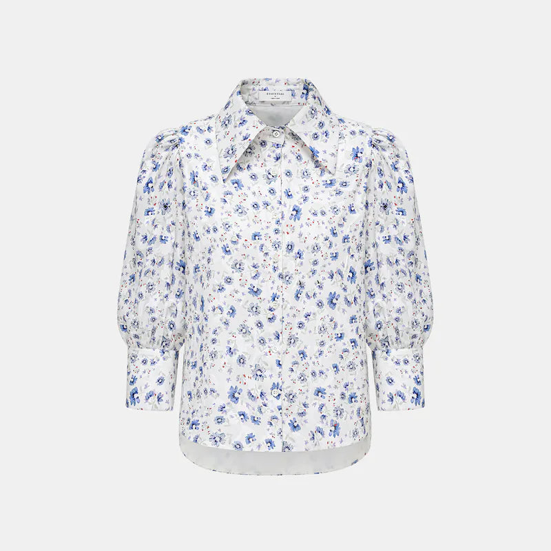 "Lazy and Pretty" Italian Print Shirt 