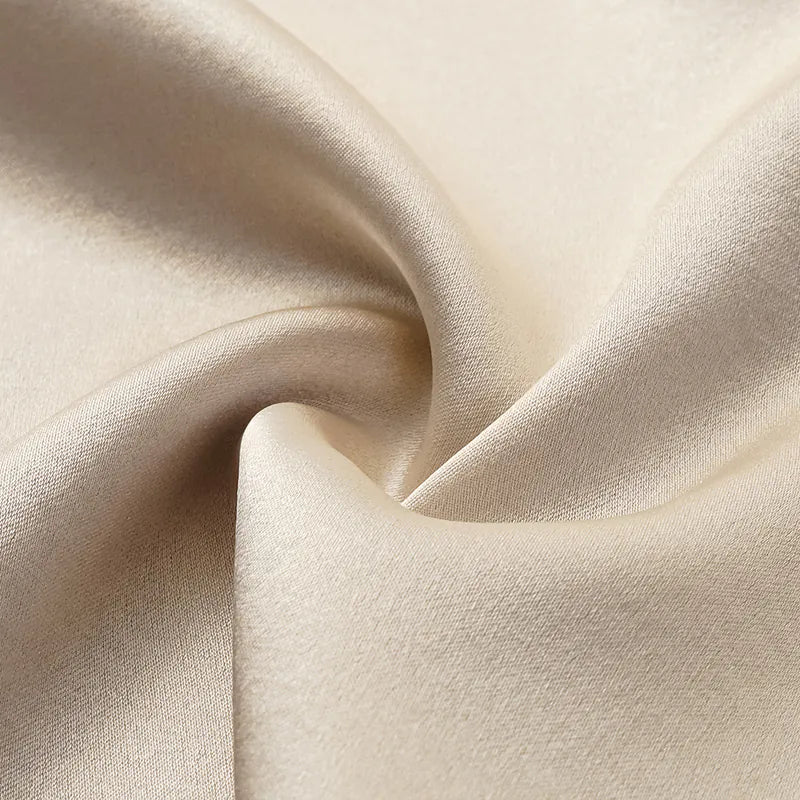 “茶宴” 100%真絲新中式旗袍洋裝 — 晨光白