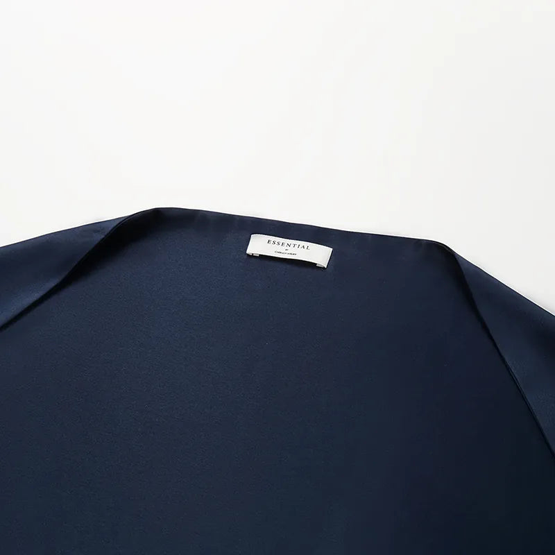 "Summer Diary" acetate cape — midnight blue 