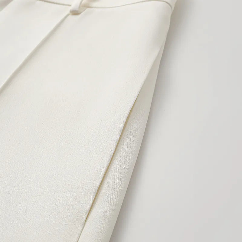 "British Elegance" Pressed Shorts - White 