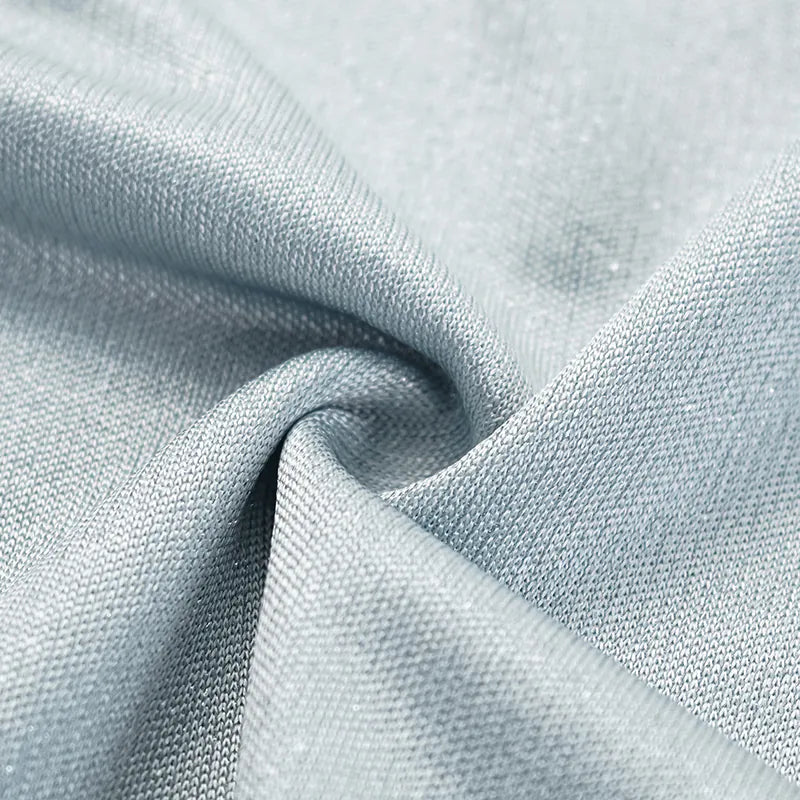 'Easy Go Chic' acetate straight-leg trousers — Light Blue 