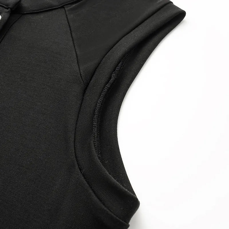 “精緻日常” 超柔莫代爾背心 — 黑色