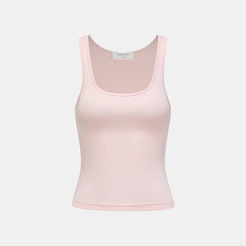 “精緻日常” 超柔莫代爾背心/直腿褲套裝— 櫻花粉