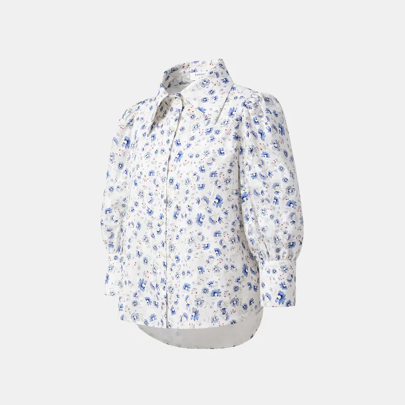 "Lazy and Pretty" Italian Print Shirt 