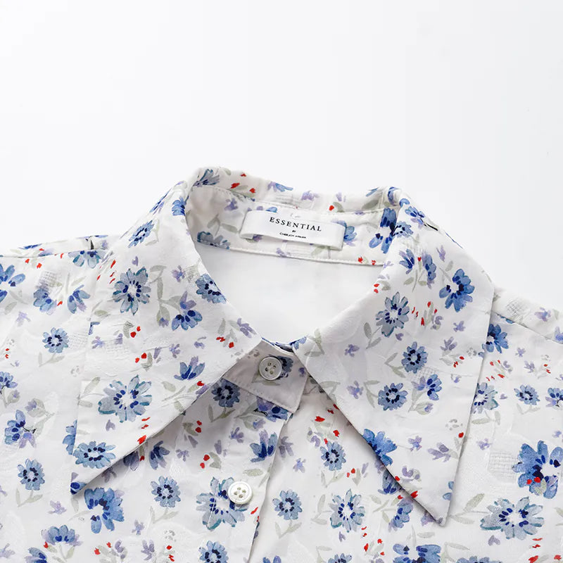 "Lazy and Pretty" Italian Print Shirt 