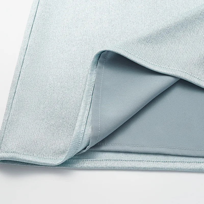 “Easy Go Chic” 醋酸針織面料背心 — 淺藍