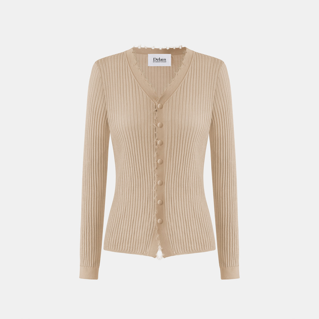 “Pure & Soft”100% 真絲細羅紋薄織修身上衣 (Yarn by Loro Piana)—Bergamot佛手柑香