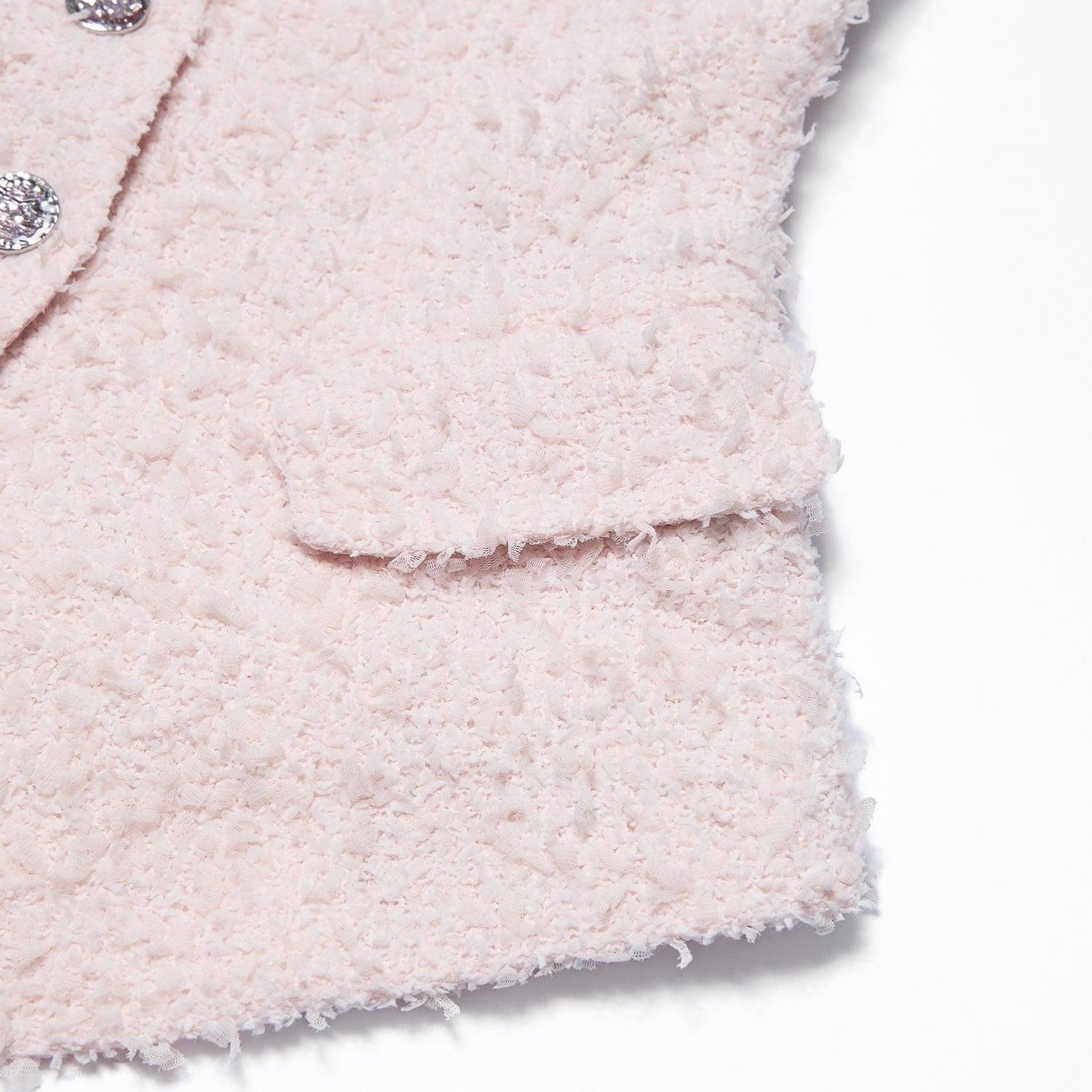 "Westminster Weekdays"義大利立體羽瓣飛紗花呢西裝馬甲背心—Petal Dream霧花輕眠