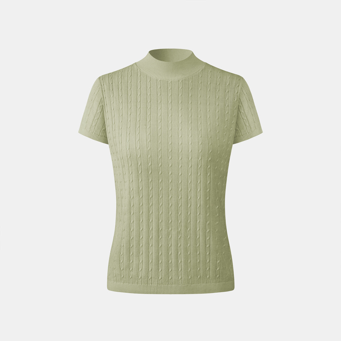 “Pure & Soft”100% 真絲麻花薄織上衣 (Yarn by Loro Piana)—Sage Whisper鼠尾草語