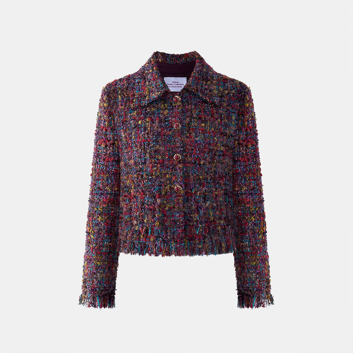 “冬日織趣 A Woven Winter” 日本高級訂製彩織真絲羊毛 No.15 花呢外套 4