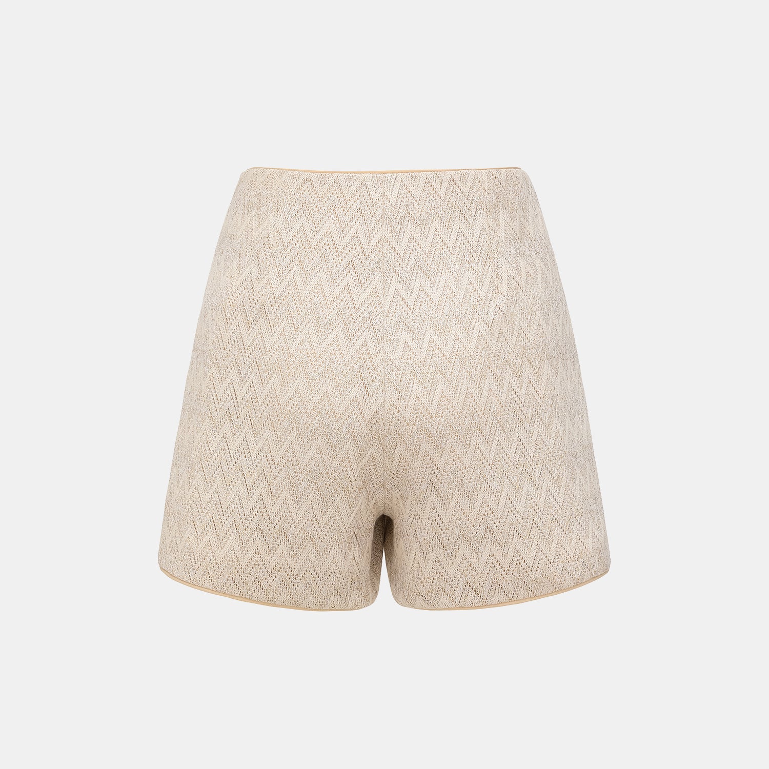 “Summer Diary”義大利Chevron山形金縷織紋針織短褲—Isle Breeze沙嶼暖風