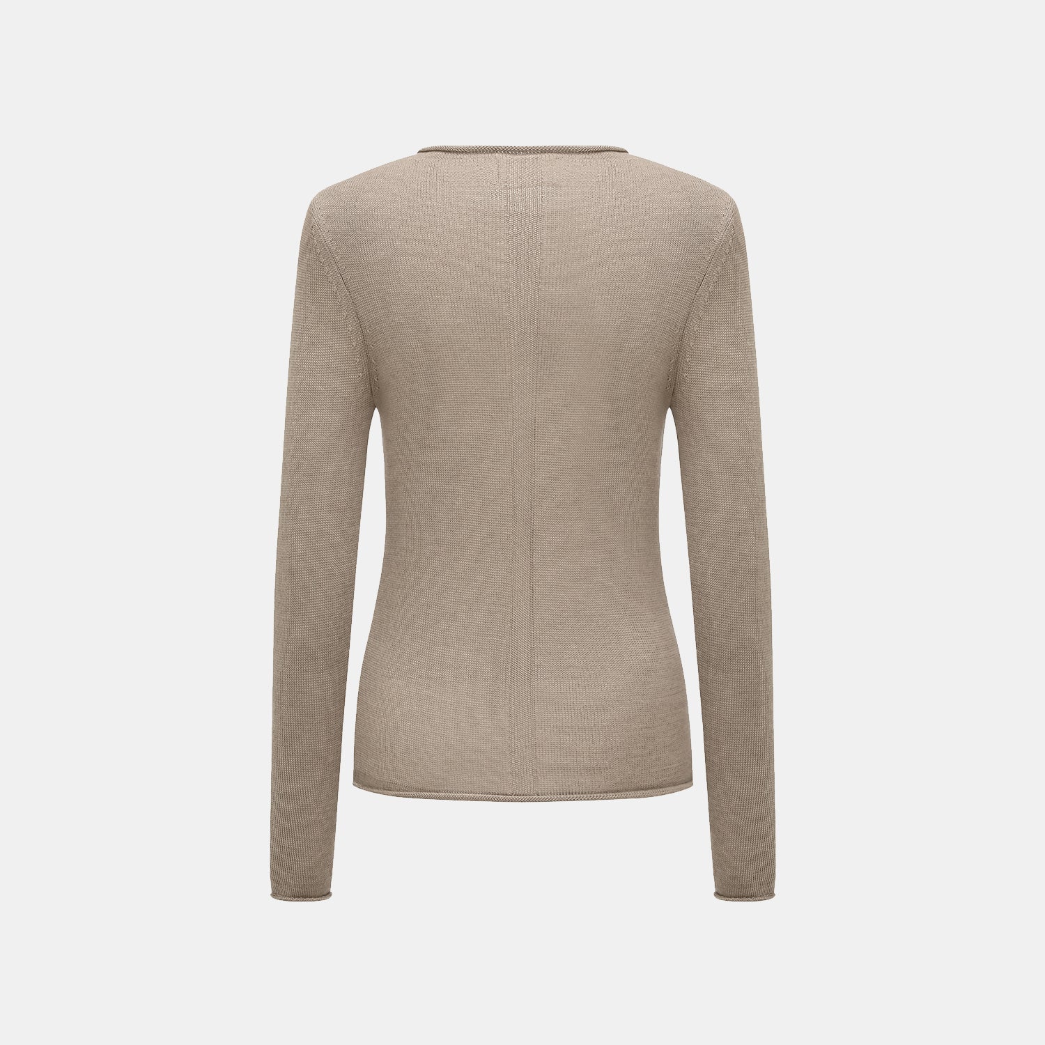 “Winter Diary” Silk Cashmere 基礎款上衣—咖