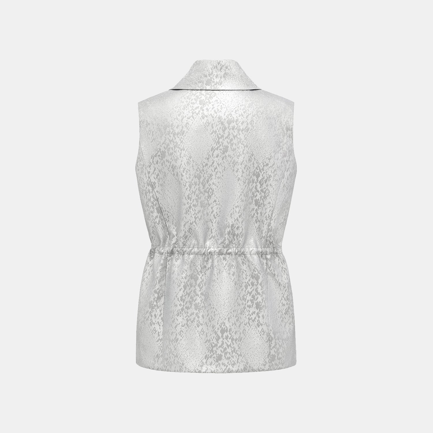 "春意"西班牙提花工藝狩獵收腰馬甲背心— 暮紫雲光