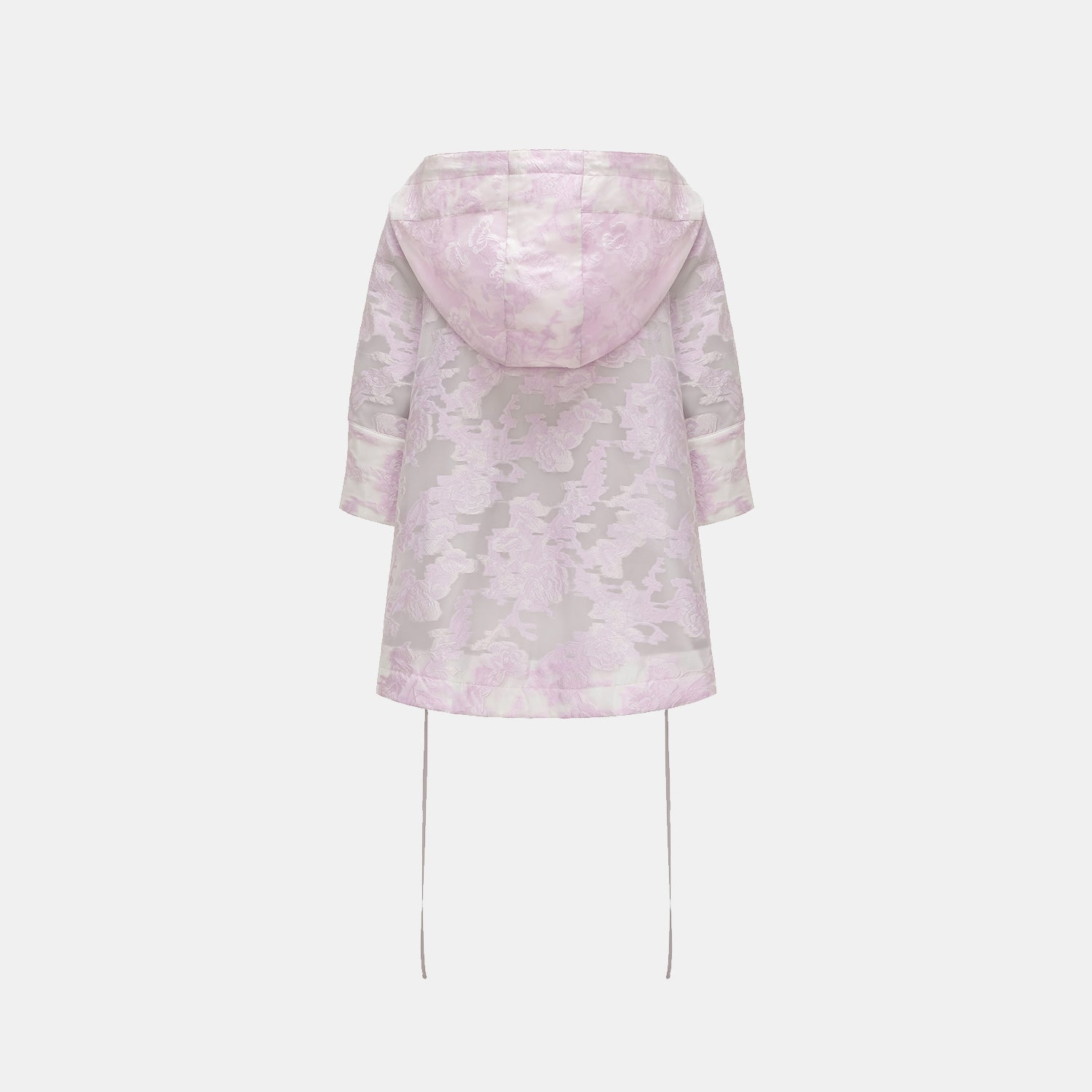 “春遊”提花連帽拉繩上衣—荷香