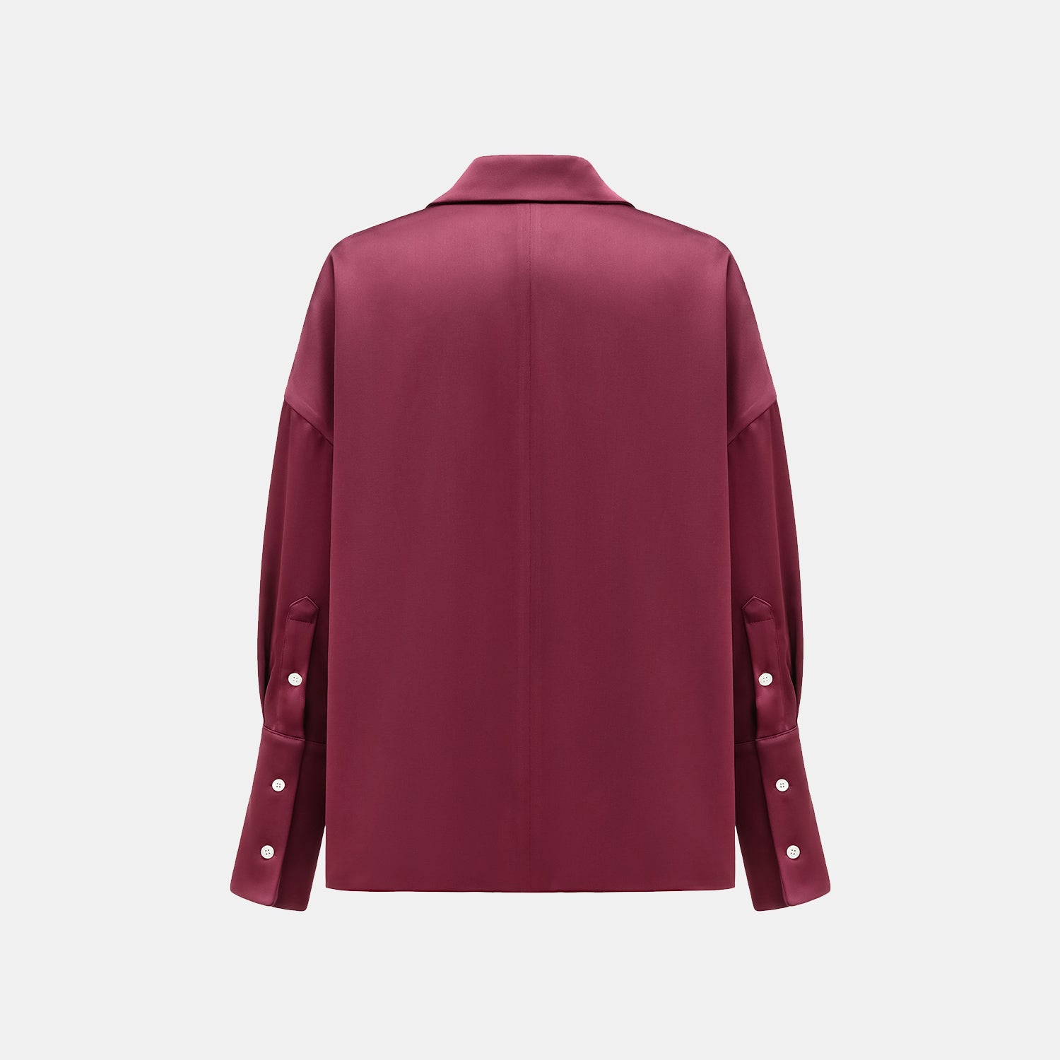 "Easy-go Chic" Heavy Acetate Smock - Velvet Purple 