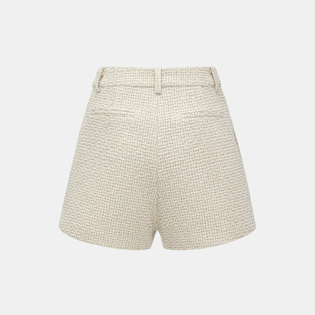 "Chelsea Citywalk." 羊毛真絲立體築理銀織花呢短褲—Bronte Muse勃朗特繆思