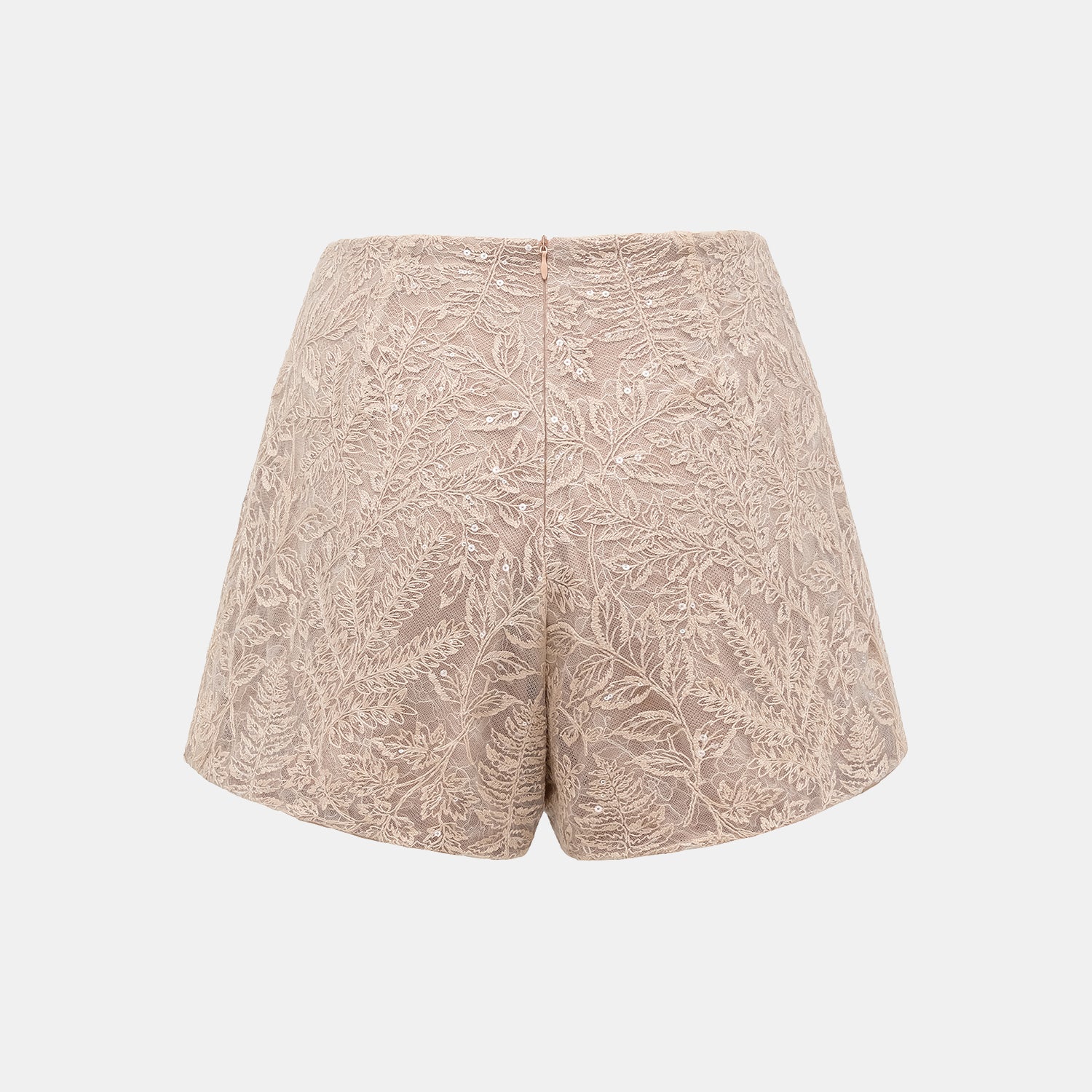 "Imperial Garden Teatime" 奢華珠繡輕國風蕾絲短褲
