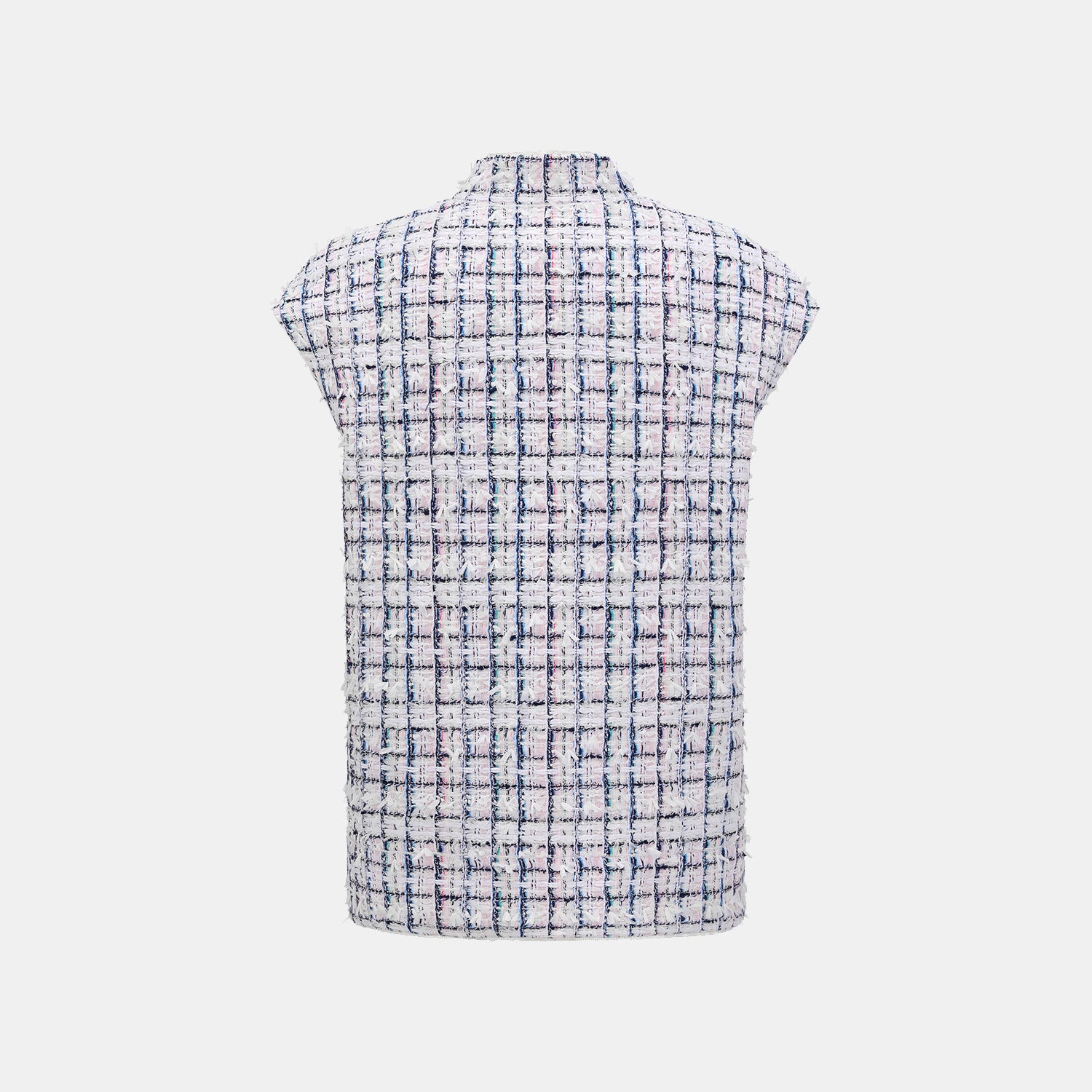 “Weekend at Monaco” 法國輕薄花呢Oversized馬甲背心—Rosewood Path藍岸薔薇