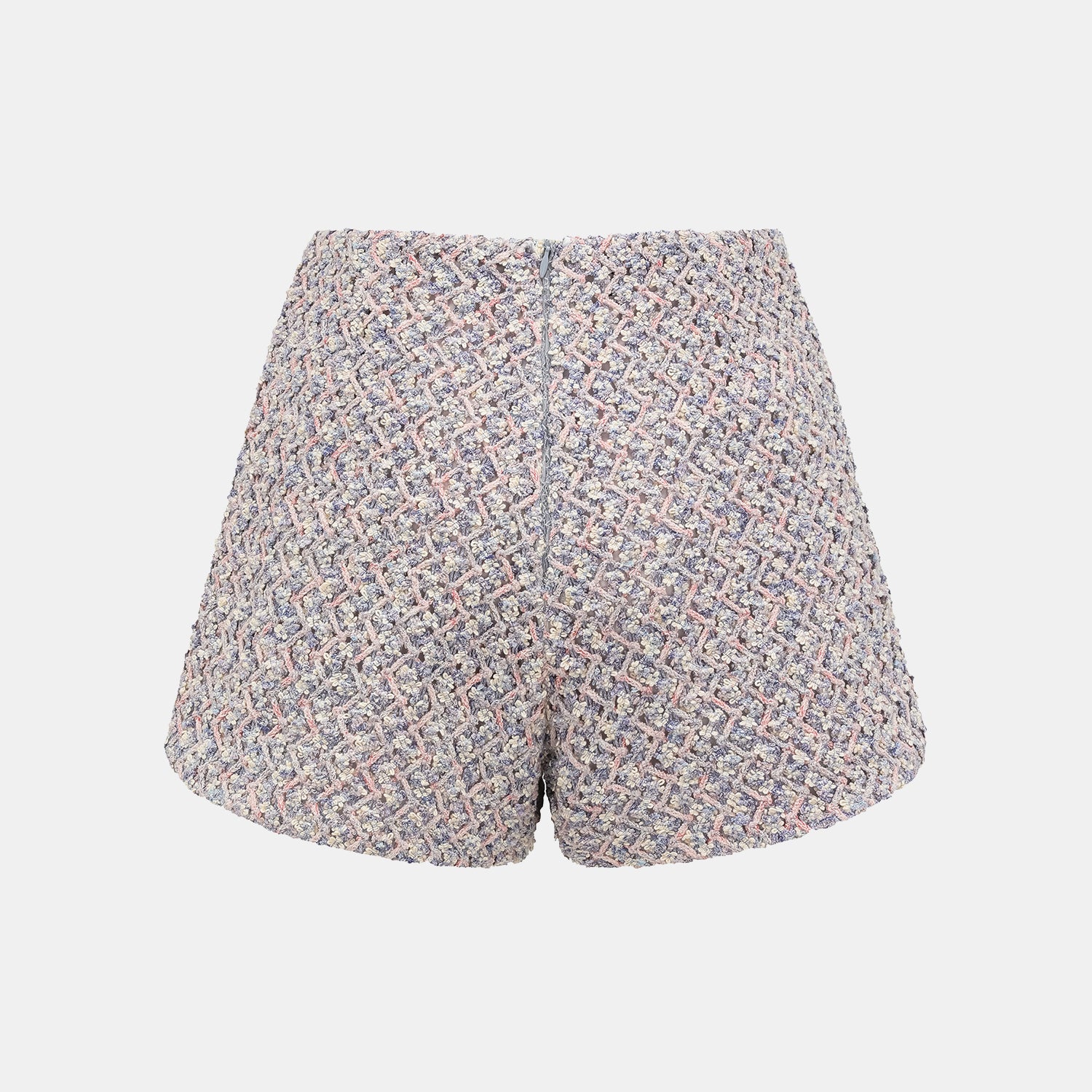 “Sloane Ave."法國高級訂製蕾絲勾織花呢短褲 —Dreaming Pond莫內睡蓮・夢池