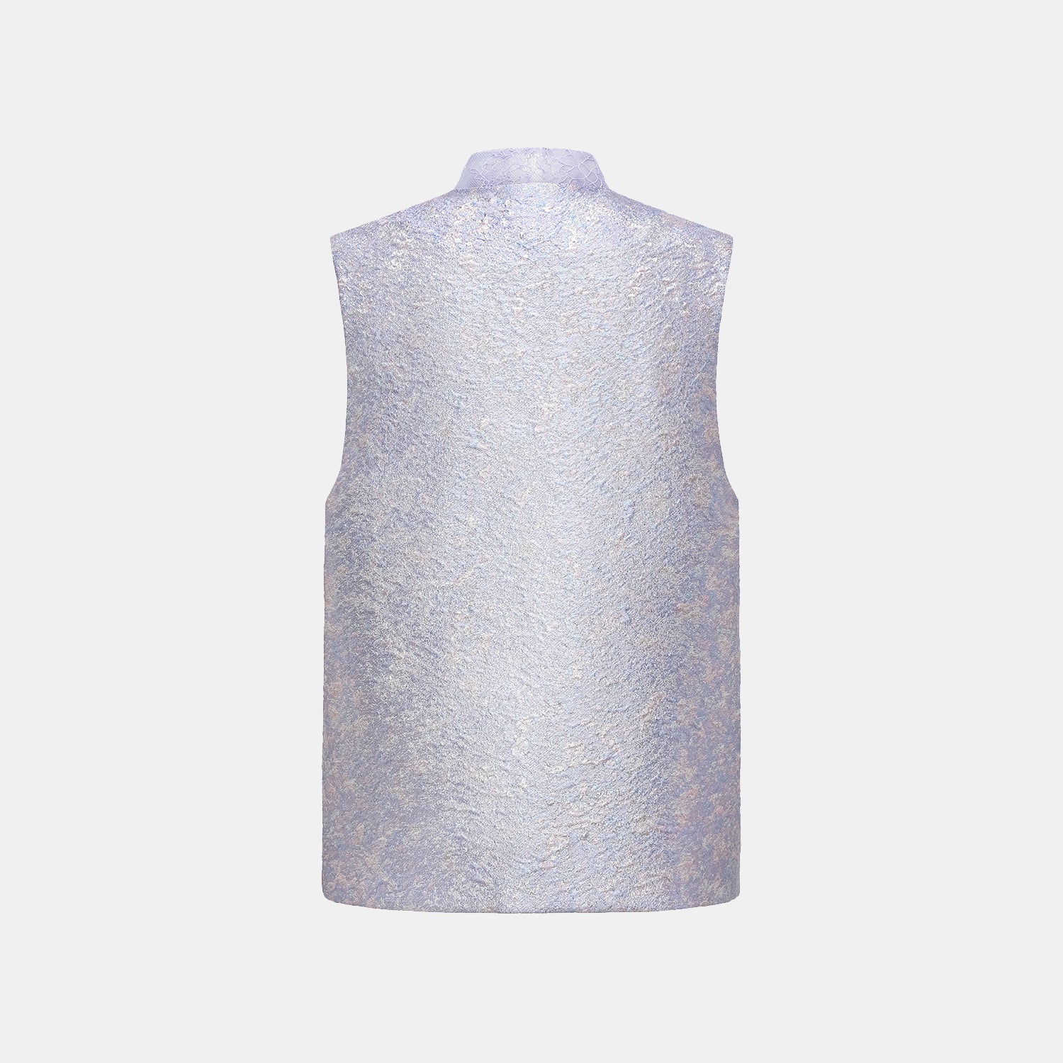 "Imperial Garden Teatime"  義大利立體提花輕國風馬甲背心—荷塘月色