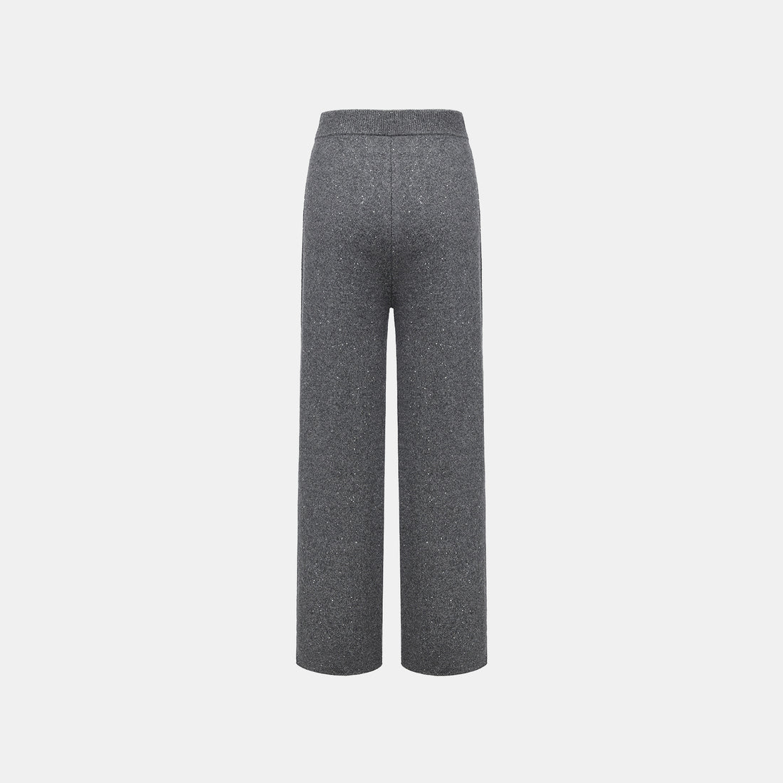 “Winter Diary” 100%Cashmere 浮雕緞繡星點長版針織長褲—Cedar Smoke雪松煙衫