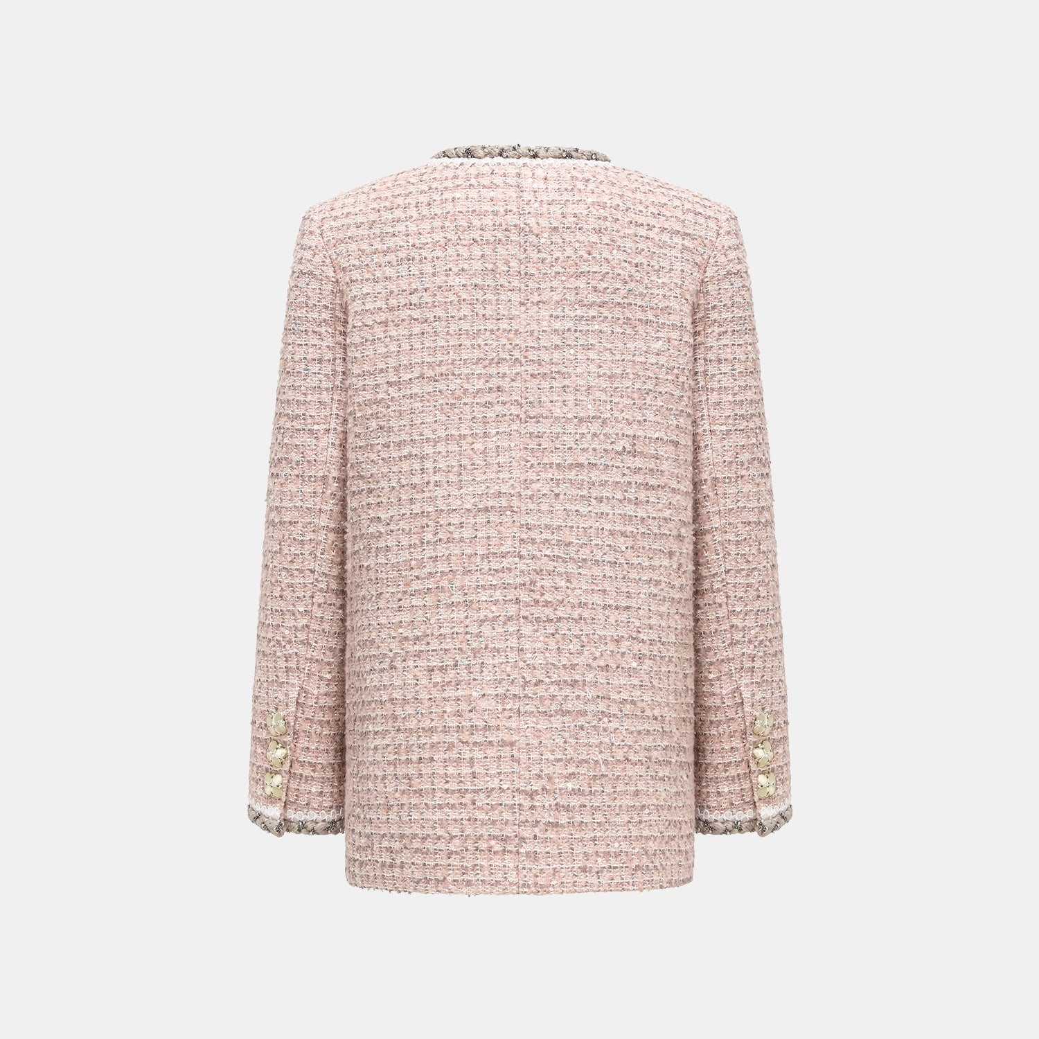 “Chelsea tea time.” 經典No.6花呢外套—Pink marshmallow