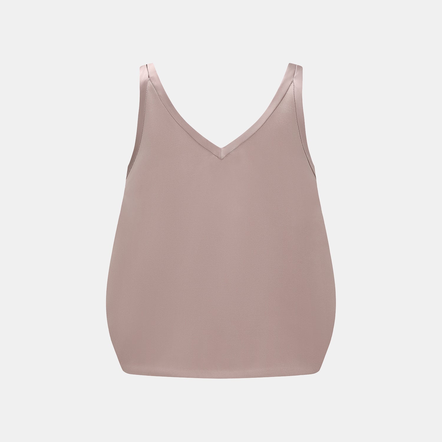 "Weekend at Monaco." 重磅緞面拼接工藝背心 — Taupe