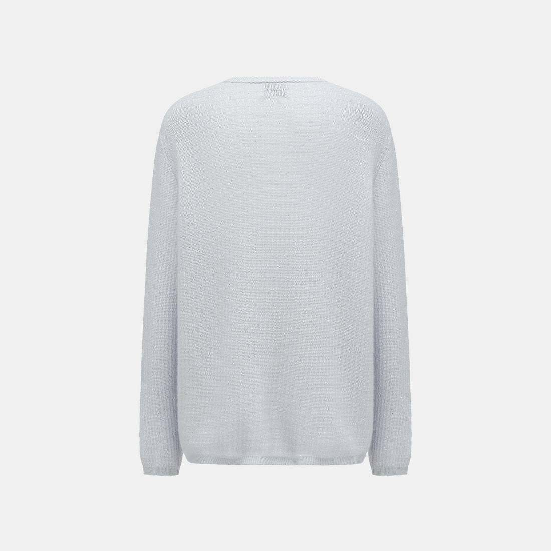 “Autumn Diary” 100% Cashmere極細絨柔星點低弧領針織上衣—Nebula Veil霧影星河