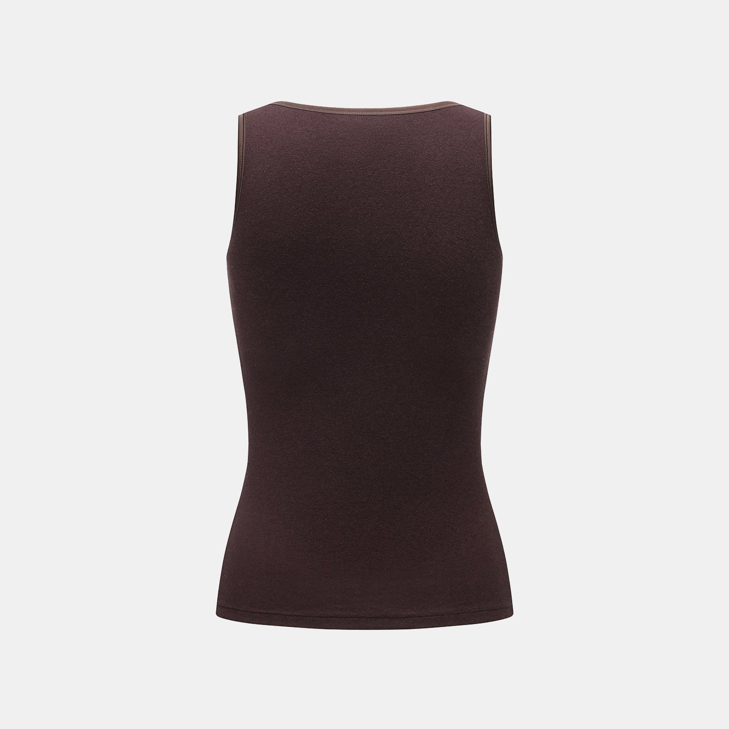 "Heart Warmth"極柔羊毛緞邊BraTop—暮紫棕