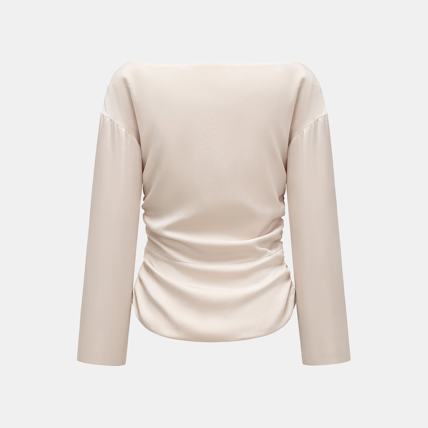 "Mayfair Datenight." Crystal scales acetate Hepburn collar top - nude 