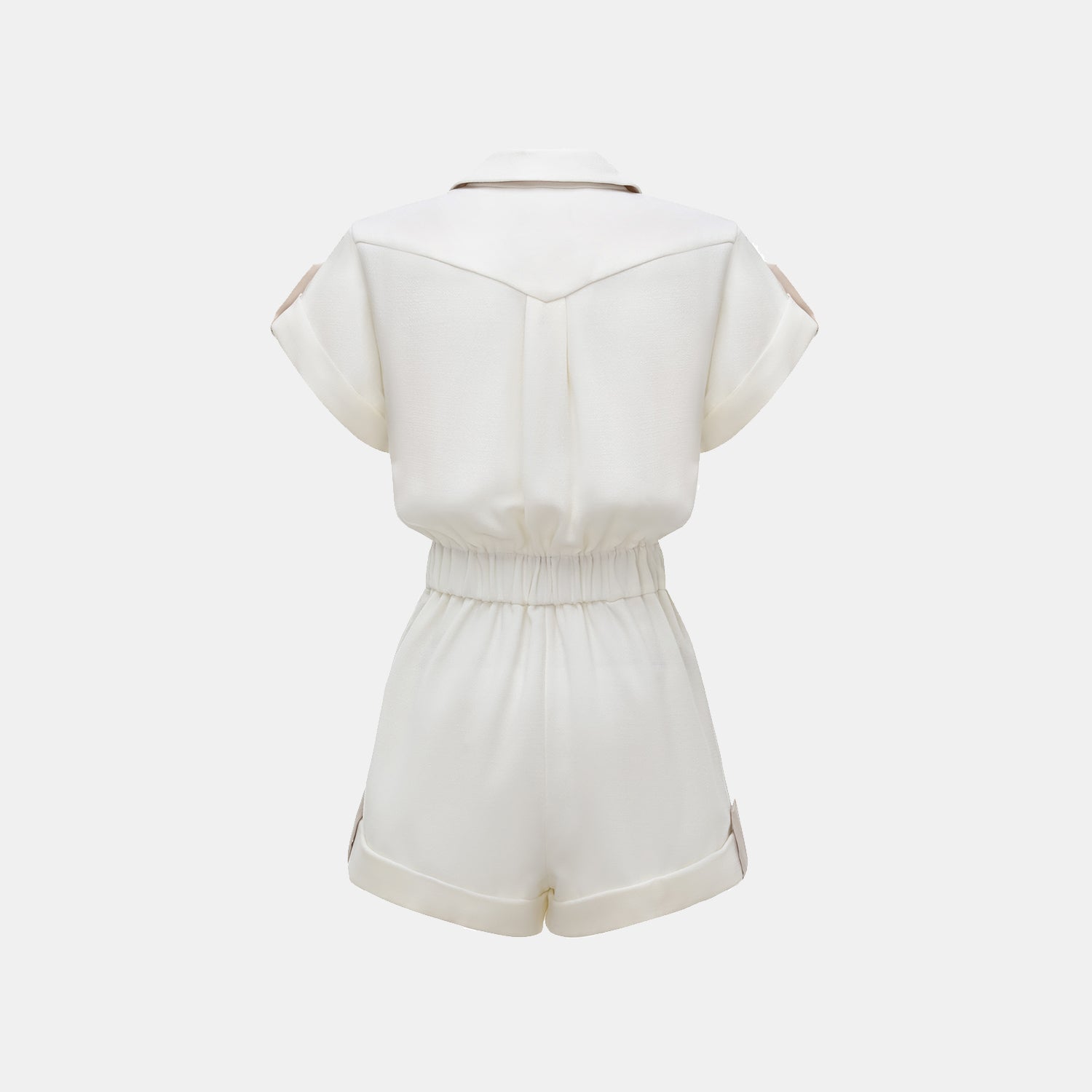 "The Top" 英國頂級雙面縐紗連身褲—Ivory