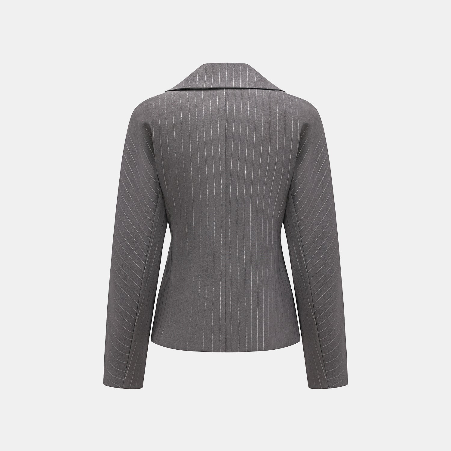 "Speak Sleek." 銀織工藝直條修身西裝外套—Urban Reverie藝境漫游