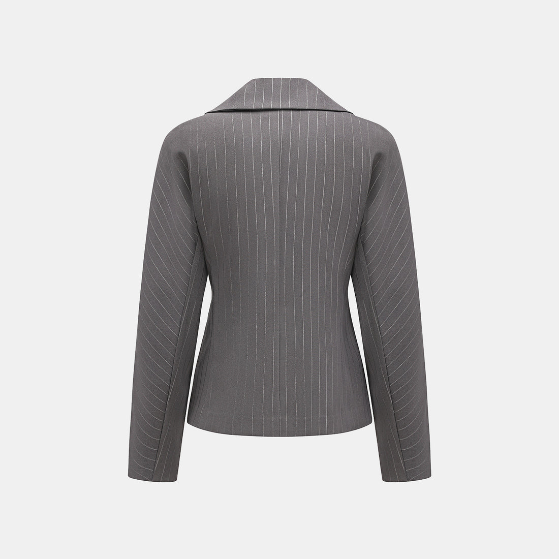 "Speak Sleek." 銀織工藝直條修身西裝外套—Urban Reverie藝境漫游