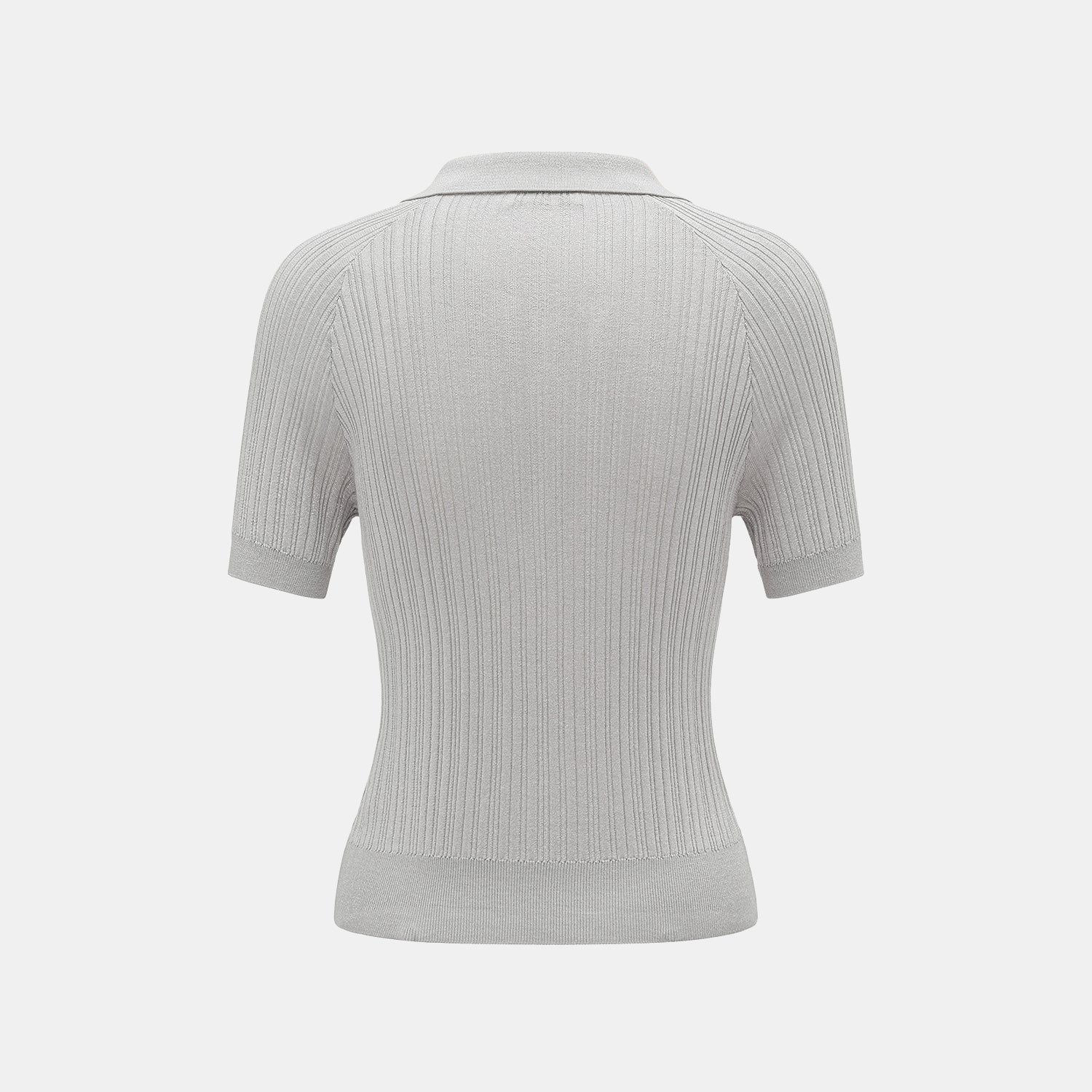 “By Inch." 蠶絲針織綁帶上衣—Morning Silence 晨間靜語