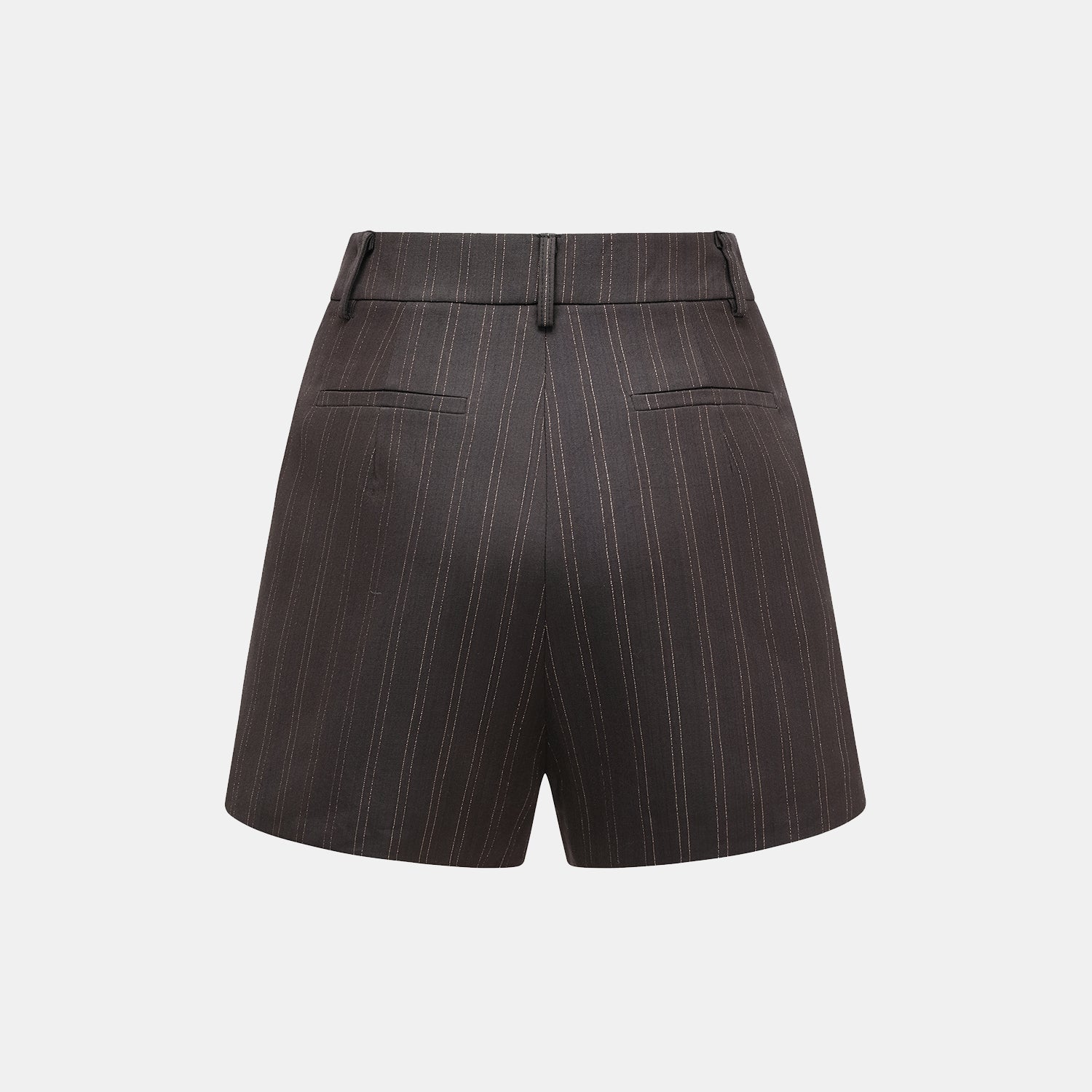 "Speak Sleek." 義大利織金工藝直條西裝短褲—InK