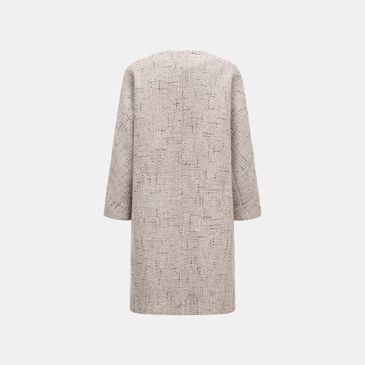 “Chelsea tea time.” 羊毛花呢蛹型大衣—Antique Mirage